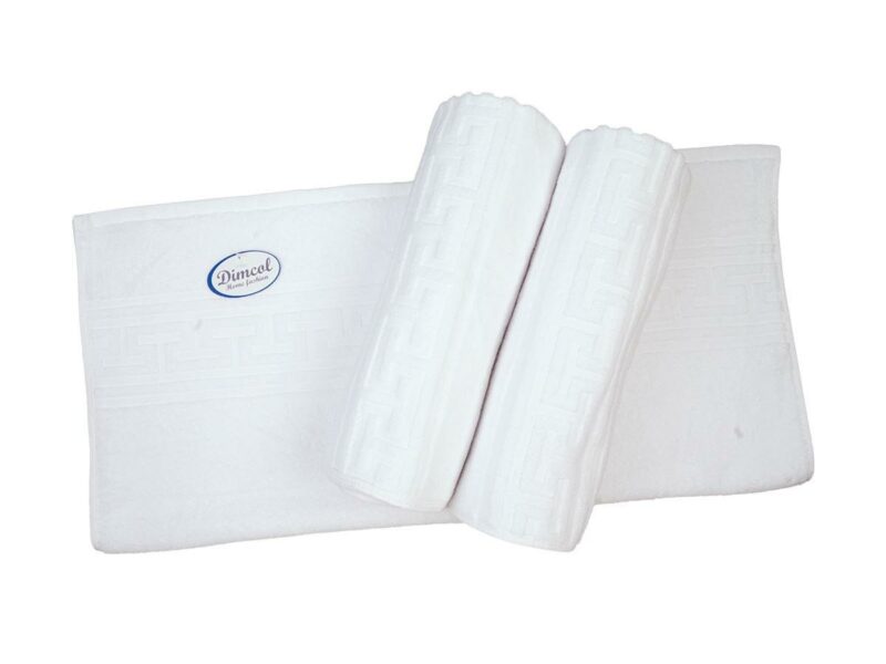 Ξενοδοχειακή Πετσέτα 500 gr/m² Jacquard Μαίανδρος 50X100 Λευκό 100% Cotton 4067098