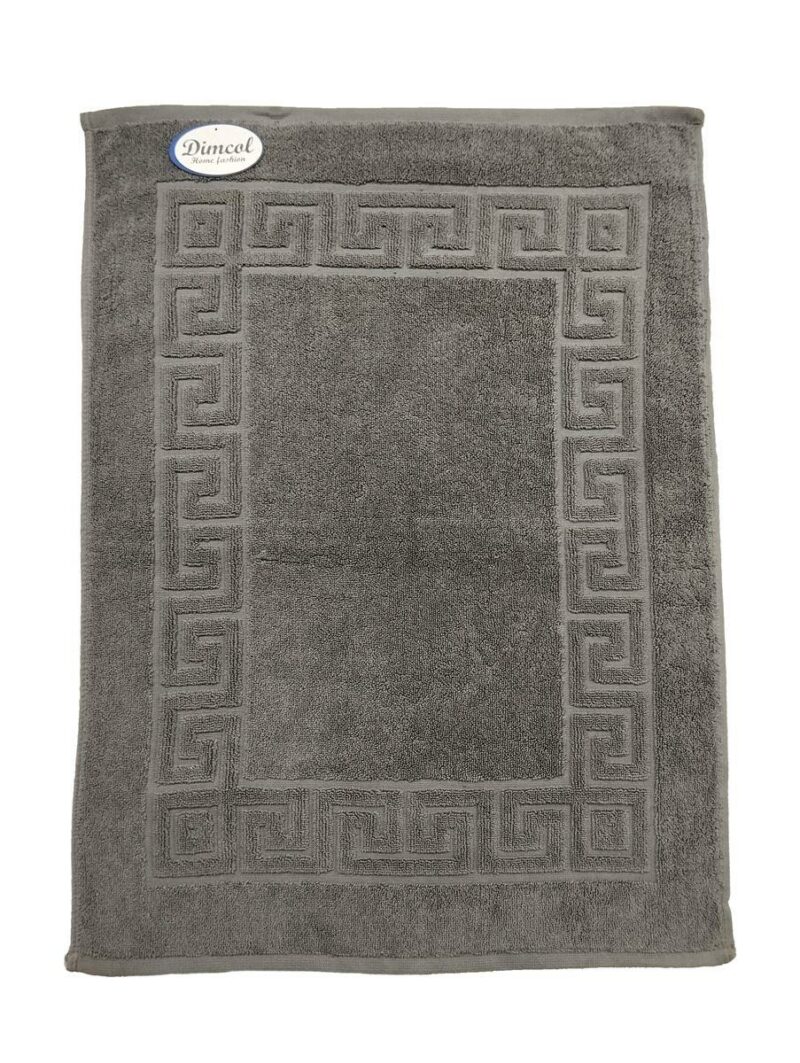 Ξενοδοχειακό Πατάκι Μπάνιου 700 gr/m² Jacquard Μαίανδρος 50X70 Γκρι 100% Cotton 4067061