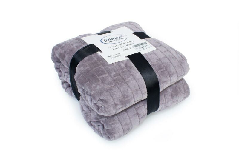 Κουβέρτα Coral Fleece Jacquard Brick 06 220X240 Grey 100% Polyester 4233634