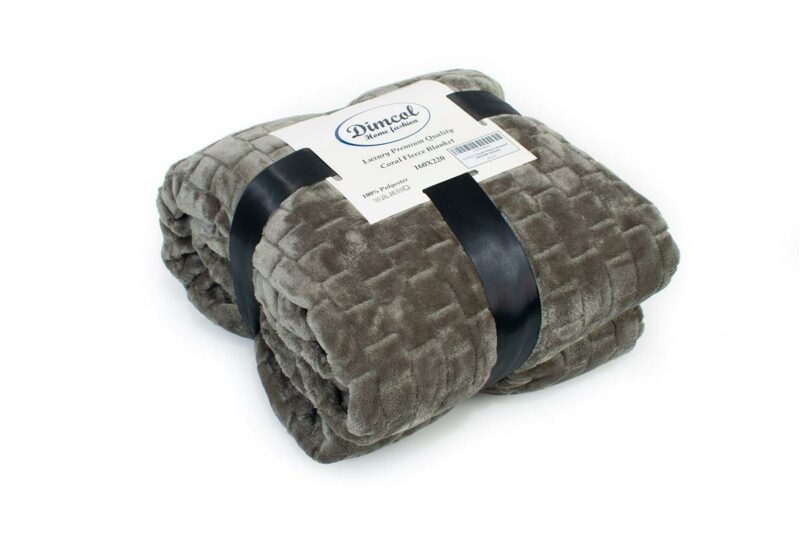 Κουβέρτα Coral Fleece Jacquard Brick 07 160X220 Olive 100% Polyester 4233656