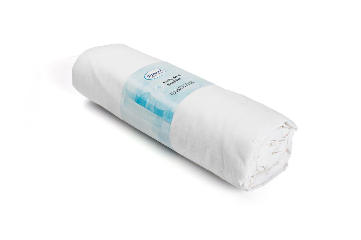 Σεντόνι Με Λάστιχο 1 τεμ. Exotic Line 180X200+30 White 100% Cotton - Image 3