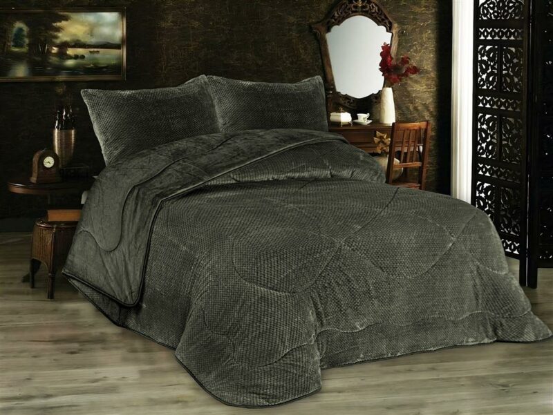 Κουβερτοπάπλωμα Popcorn Fleece 700 gsm 1950 Olive 160X220 100% Polyester 4227960