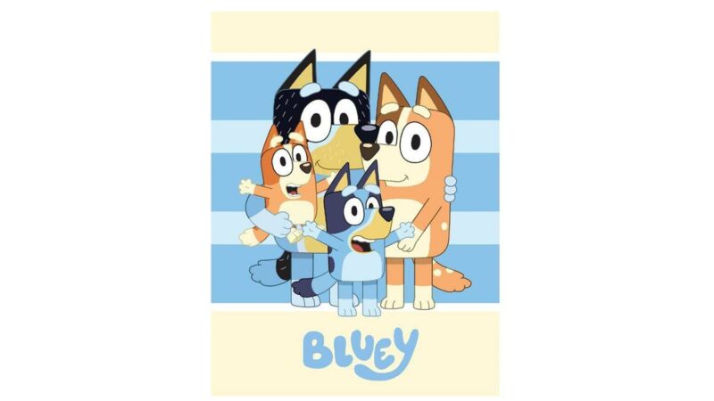 Κουβέρτα Fleece BBC Studios Bluey 55 100X140 Blue 100% Polyester 4556795