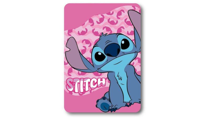 Κουβέρτα Fleece Disney Home Stitch 28 100X140 Pink 100% Polyester 4556779