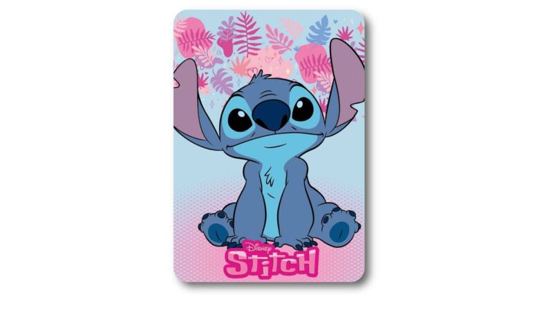 Κουβέρτα Fleece Disney Home Stitch 68 100X140 Ice Blue-Pink 100% Polyester 4556781
