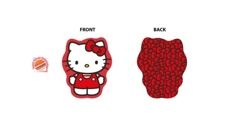 Mini Μαξιλάρι 3D AOP Sanrio Hello Kitty 691 20 cm Red 100% Velboa 4718271