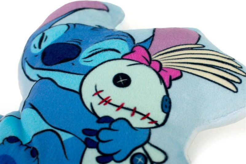 Mini Μαξιλάρι 3D Disney Home Stitch 384 15 cm Sky Blue 100% Velboa 5176576