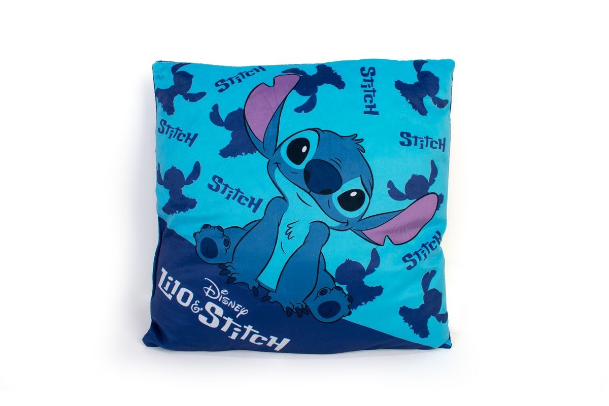 Βελούδινο Μαξιλάρι Disney Home Stitch 04 38X38 Blue 100