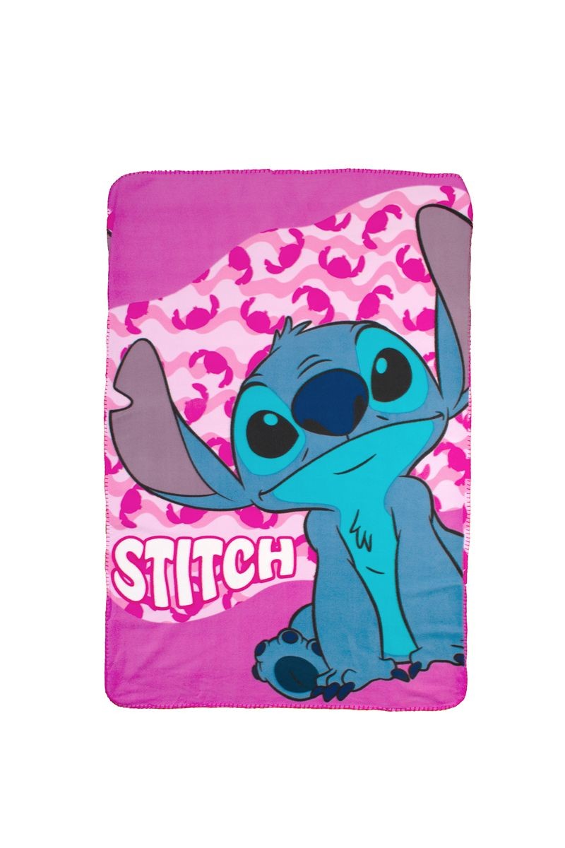 Κουβέρτα Fleece Disney Home Stitch 28 100X140 Pink 100% Polyester 5176477