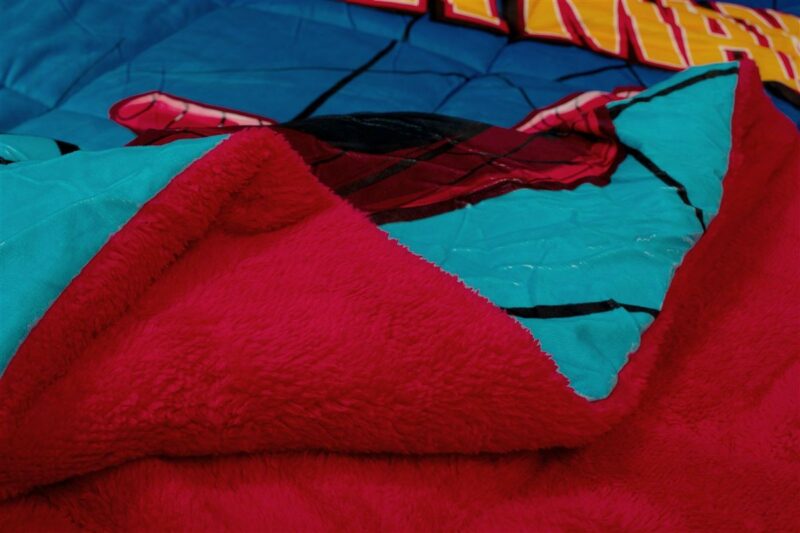 Κουβερτοπάπλωμα Flannel-Sherpa Marvel Spider-Man 13 160X250 Turquoise-Blue 100% Polyester 5176328