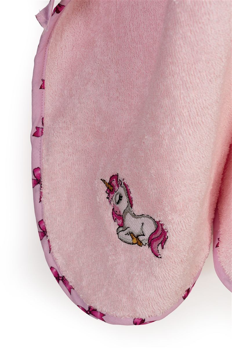 Κάπα Με Κέντημα bebe Unicorn 187 75X85 Pink 100% Cotton 4933913