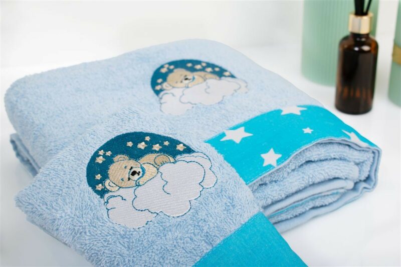 Πετσέτα Με Κέντημα Σετ 2 τεμ bebe Cloudy Bear 175 30X50 4933842