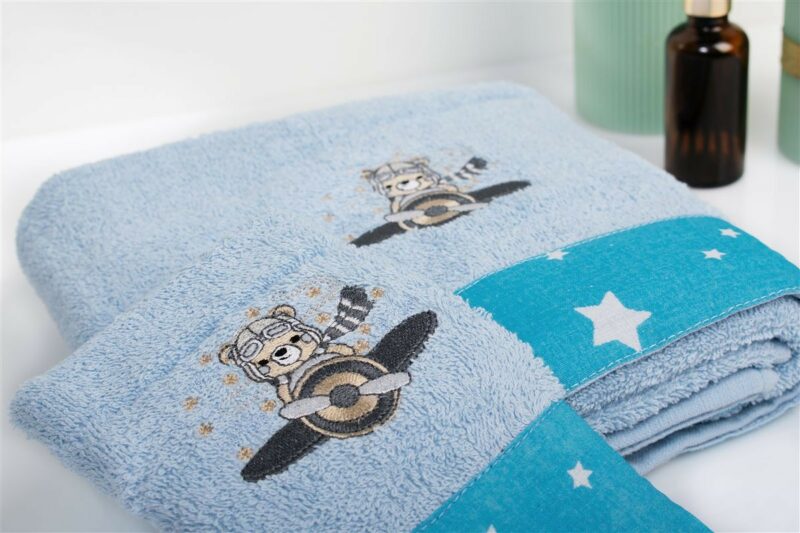 Πετσέτα Με Κέντημα Σετ 2 τεμ bebe Aviator 183 30X50 4933854