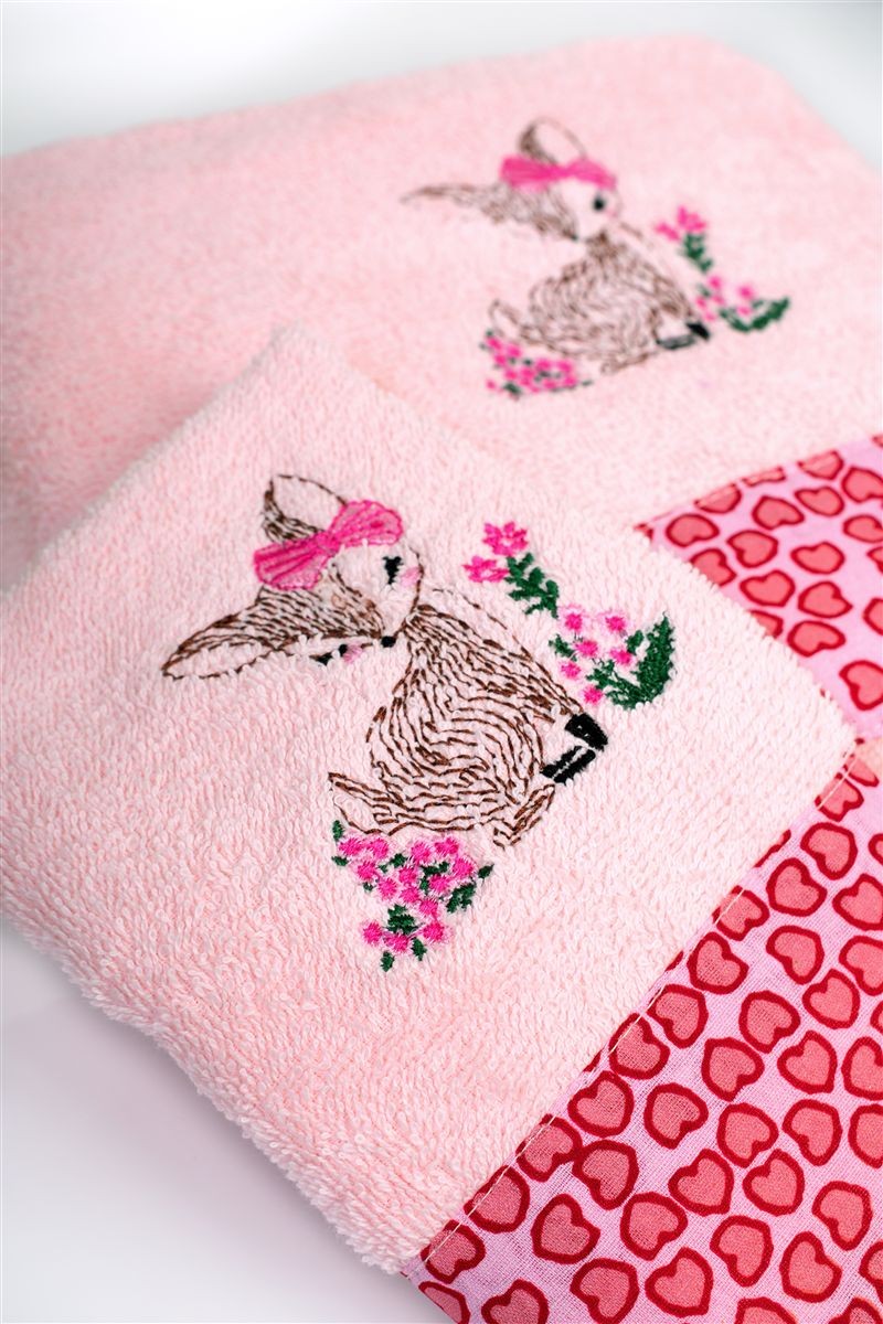 Πετσέτα Με Κέντημα Σετ 2 τεμ bebe Deer 196 30X50 4933886