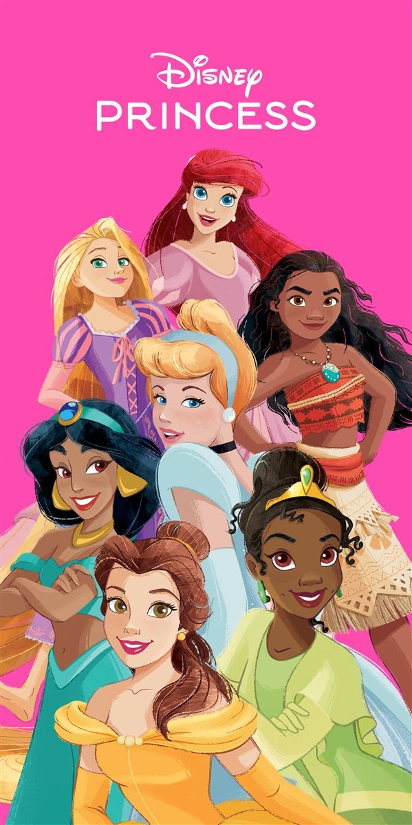 Πετσέτα Θαλάσσης Quick Dry Disney Home Princess 190 70X140 Fuchsia 100% Microfiber 5181319