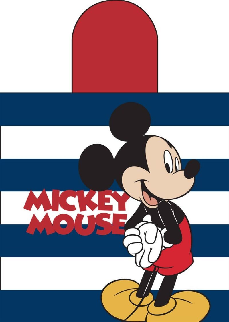 Πόντσο Θαλάσσης Quick Dry Disney Home Mickey 193 50X100 White-Dark Blue 100% Microfiber 5181340
