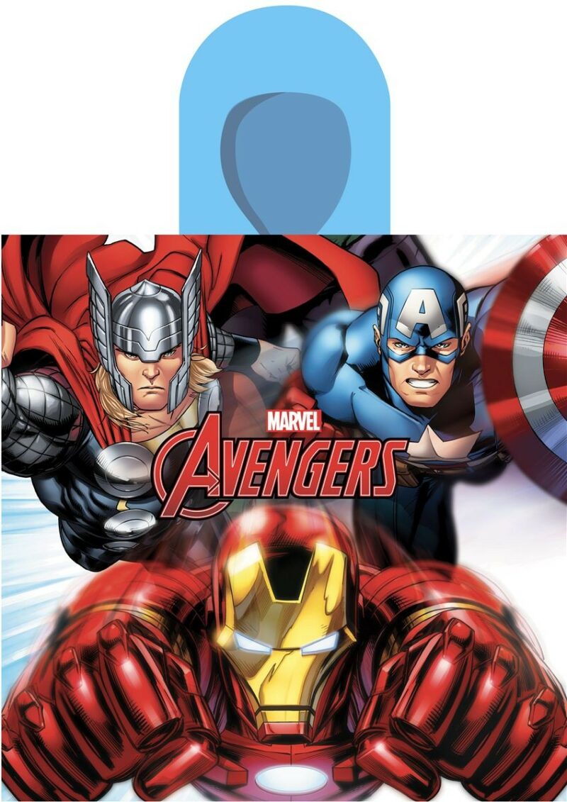 Πόντσο Θαλάσσης Quick Dry Marvel Avengers 198 50X100 White-Multi 100% Microfiber 5181333