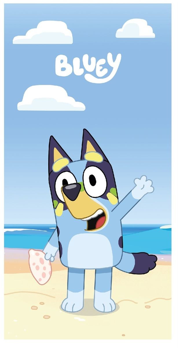 Πετσέτα Θαλάσσης Quick Dry BBC Studios Bluey 171 70X140 Sky Blue 100% Microfiber 5203883