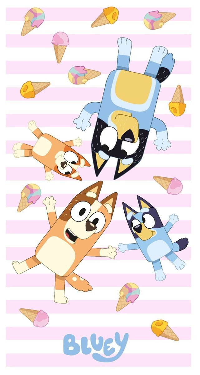 Πετσέτα Θαλάσσης Quick Dry BBC Studios Bluey 203 70X140 White-Pink 100% Microfiber 5203885