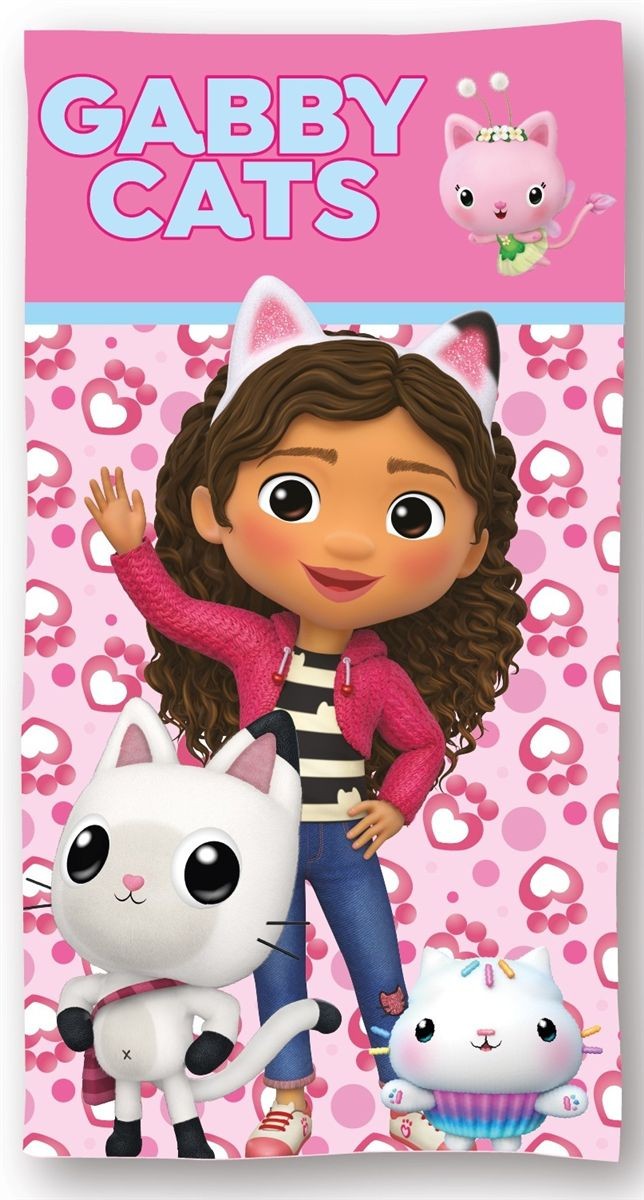 Πετσέτα Θαλάσσης Quick Dry DreamWorks Gabby’s Dollhouse 113 70X140 Pink 100% Microfiber 5203887