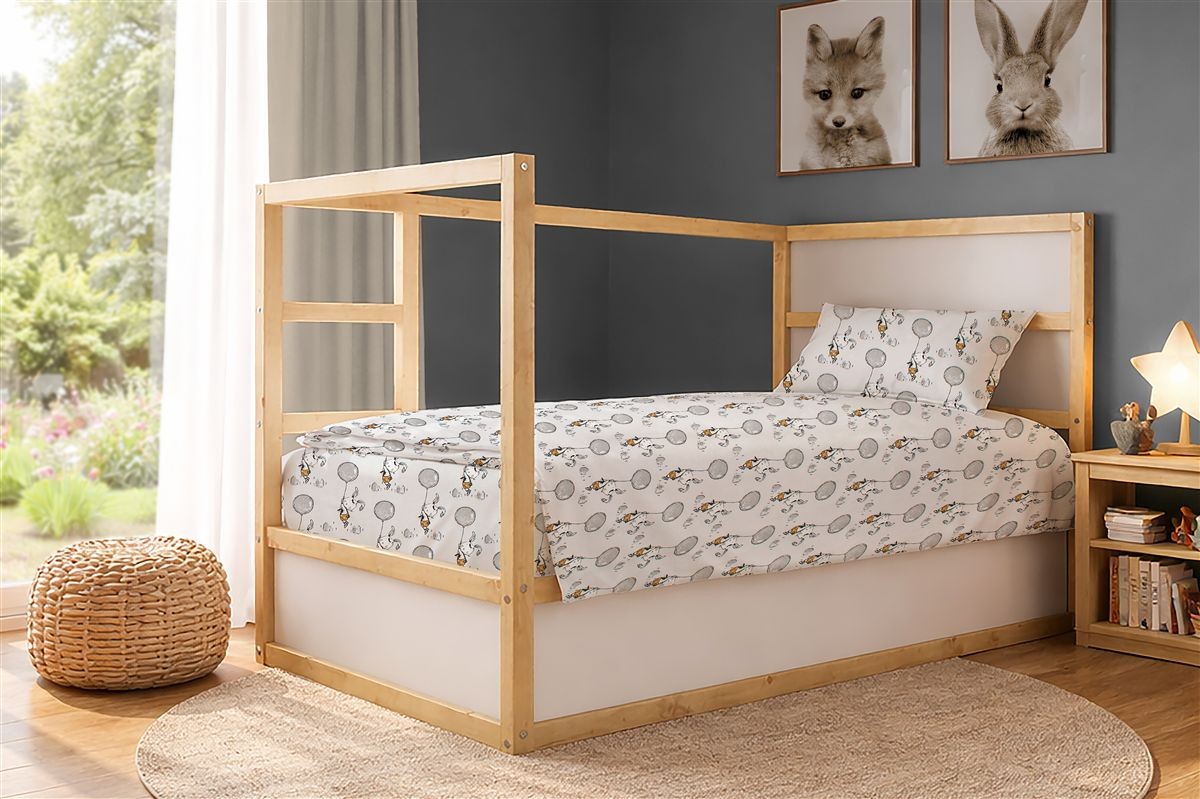 Πάπλωμα Εμπριμέ kids Floating Bunny 715 160X240 Grey 10