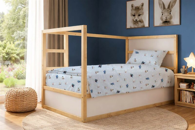 Σεντόνια Εμπριμέ Σετ 3 τεμ kids Bear’s Playtime 591 160X240 Sky Blue 100% Cotton 5310289