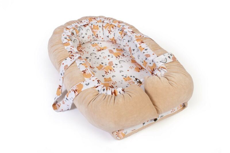 Φωλιά Ύπνου bebe Cute Fox 02 85x60x15 White-Beige 100% Cotton 5310316
