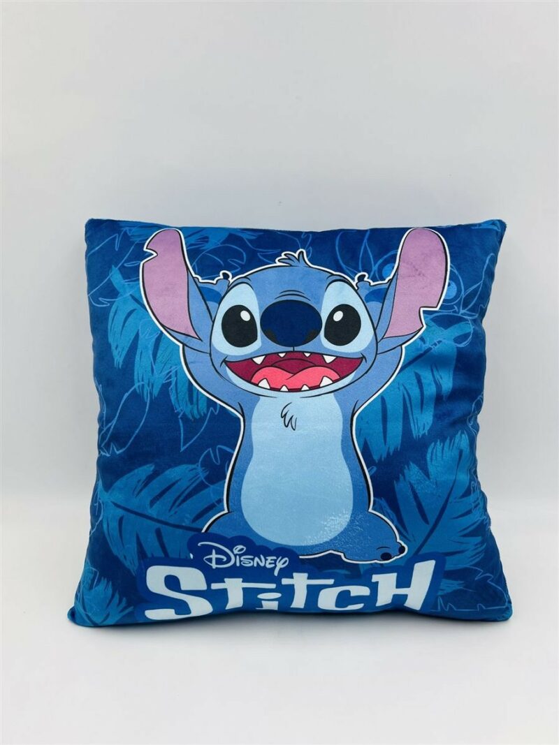 Βελούδινο Μαξιλάρι Disney Home Stitch 611 38X38 Dark Blue 100% Velboa 5377143