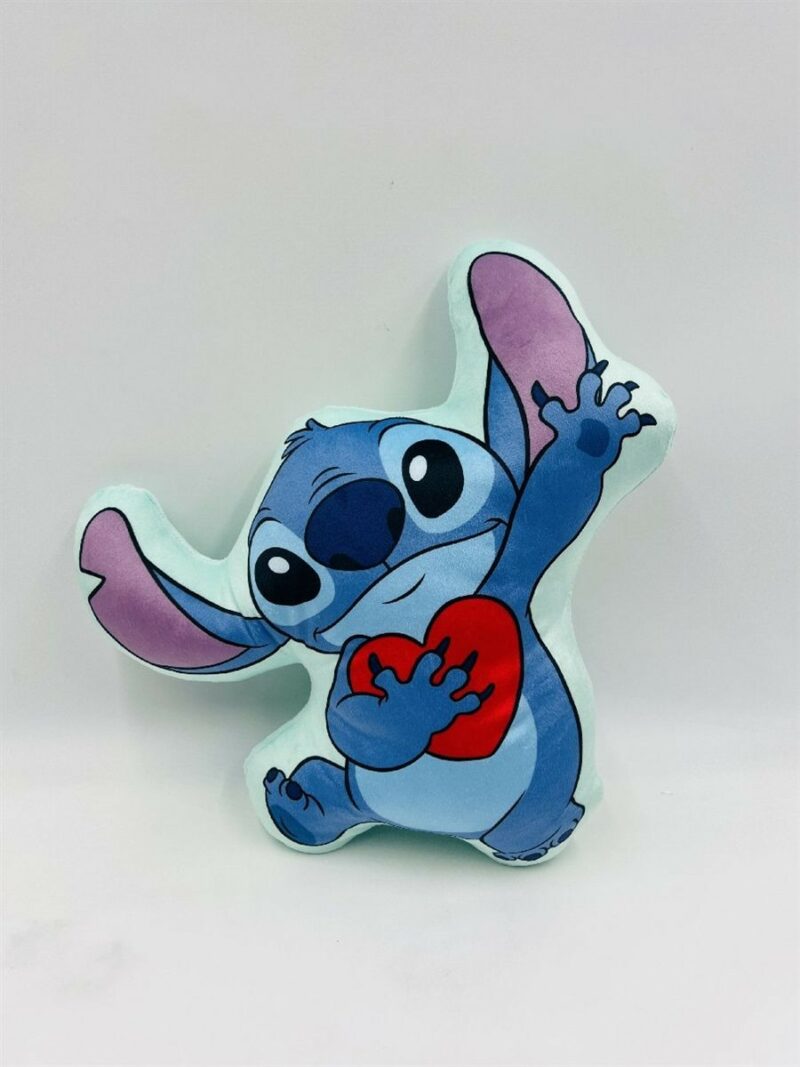 Μαξιλάρι 3D Disney Home Stitch 615 35 cm Light Aqua 100% Velboa 5377126