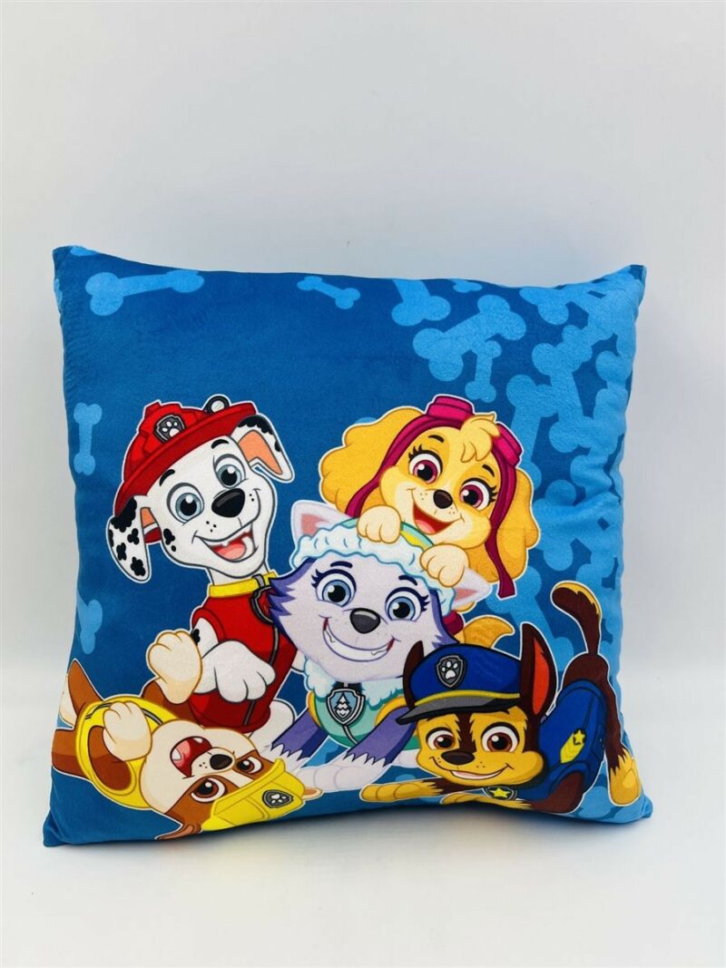Βελούδινο Μαξιλάρι Nickelodeon Paw Patrol 608 38X38 Blue 100% Velboa 5377133