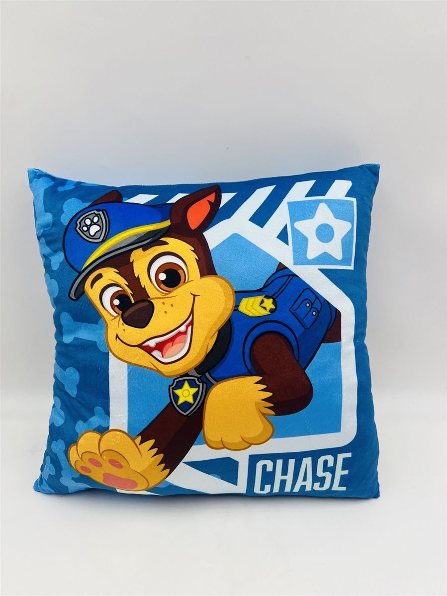 Βελούδινο Μαξιλάρι Nickelodeon Paw Patrol 608 38X38 Blue 100% Velboa