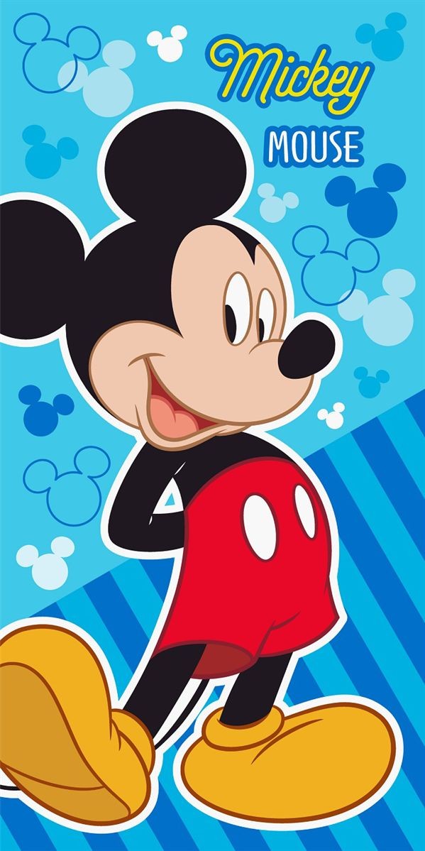 Πετσέτα Θαλάσσης Quick Dry Disney Home Mickey 376 70X140 Sky Blue 100% Microfiber 5406557
