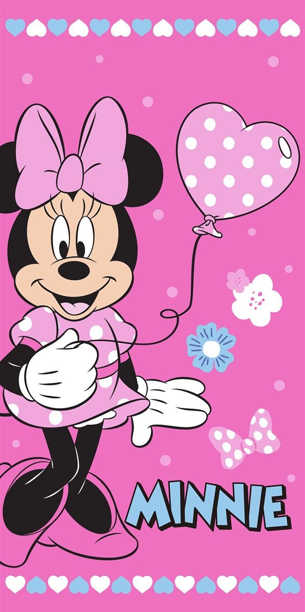 Πετσέτα Θαλάσσης Quick Dry Disney Home Minnie 335 70X140 Pink 100% Microfiber 5406516