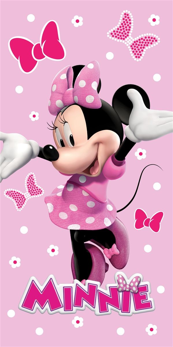 Πετσέτα Θαλάσσης Quick Dry Disney Home Minnie 542 70X140 Baby Pink 100% Microfiber 5406566