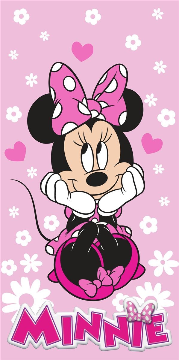 Πετσέτα Θαλάσσης Quick Dry Disney Home Minnie 543 70X140 Baby Pink 100% Microfiber 5406569