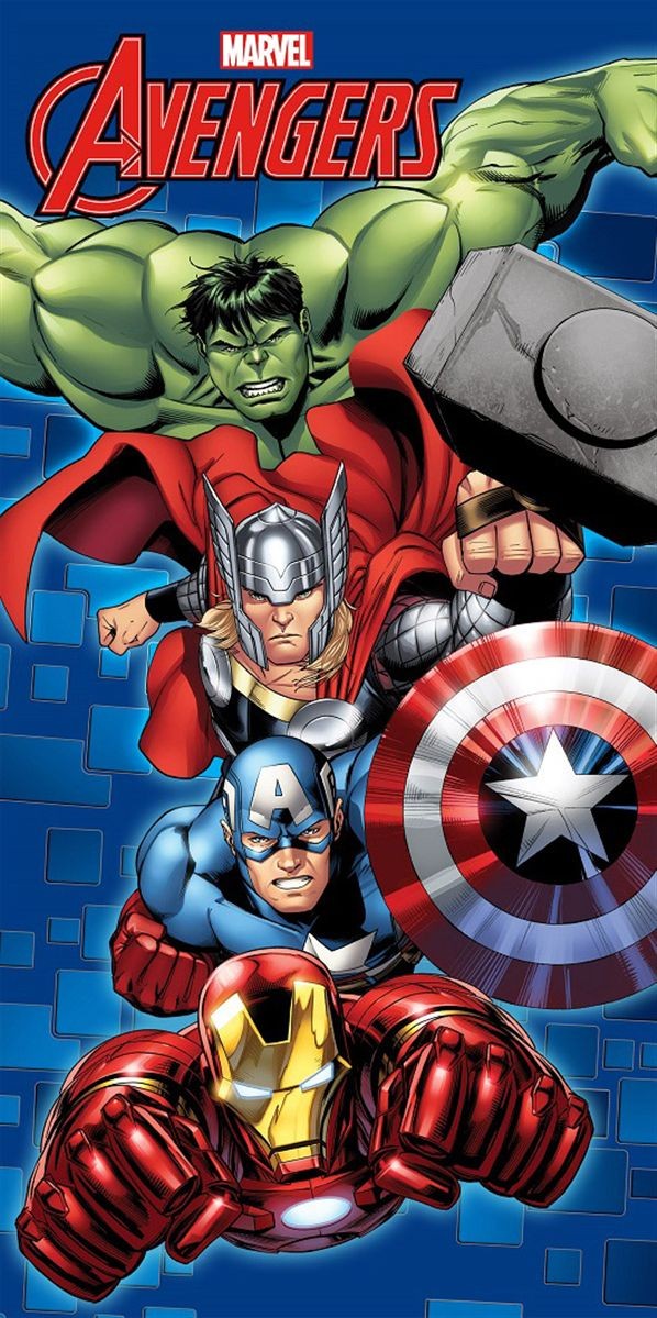 Πετσέτα Θαλάσσης Quick Dry Marvel Avengers 052 70X140 Blue 100% Microfiber 5406550
