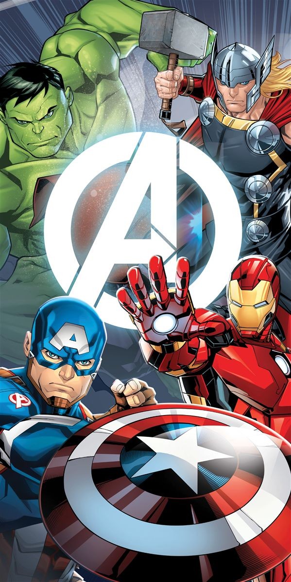 Πετσέτα Θαλάσσης Quick Dry Marvel Avengers 553 70X140 White 100% Microfiber 5406554