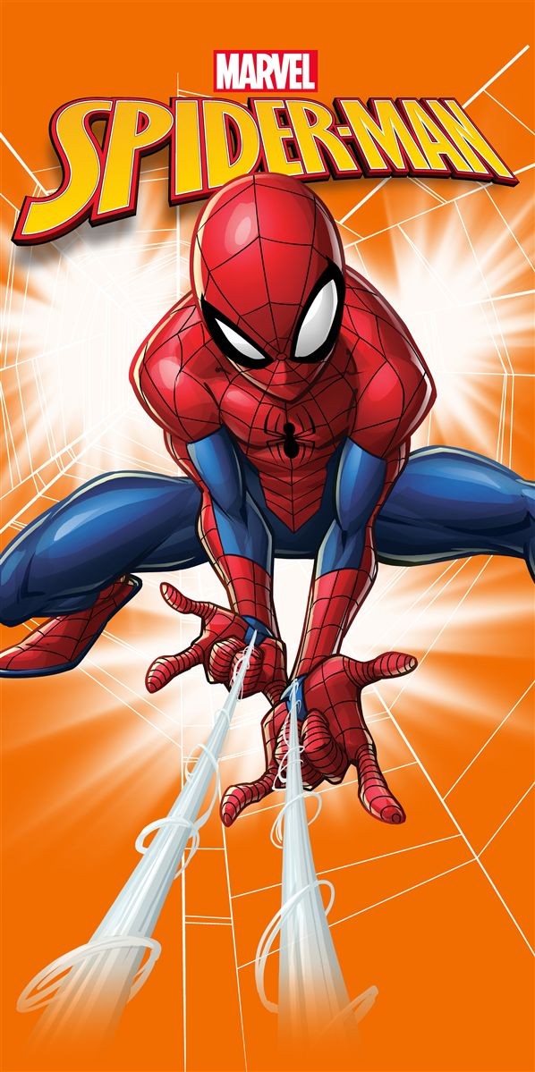 Πετσέτα Θαλάσσης Quick Dry Marvel Spider-Man 532 70X140 Orange 100% Microfiber 5406574
