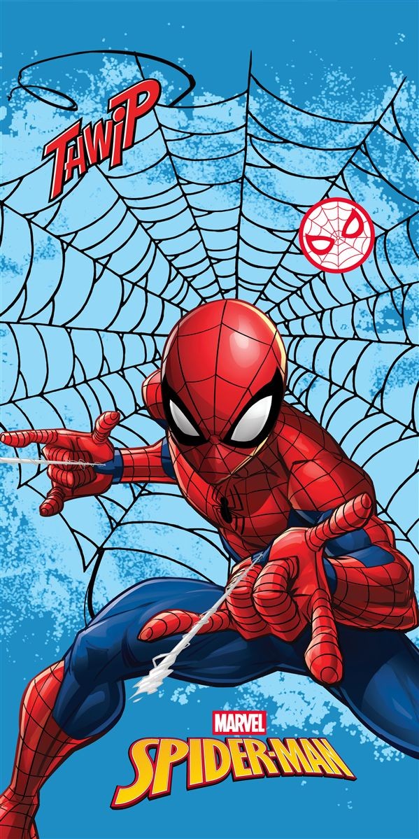 Πετσέτα Θαλάσσης Quick Dry Marvel Spider-Man 549 70X140 Sky Blue 100% Microfiber 5406576