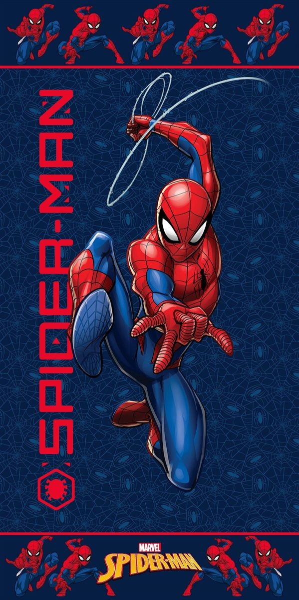 Πετσέτα Θαλάσσης Quick Dry Marvel Spider-Man 558 70X140 Dark Blue 100% Microfiber 5406528