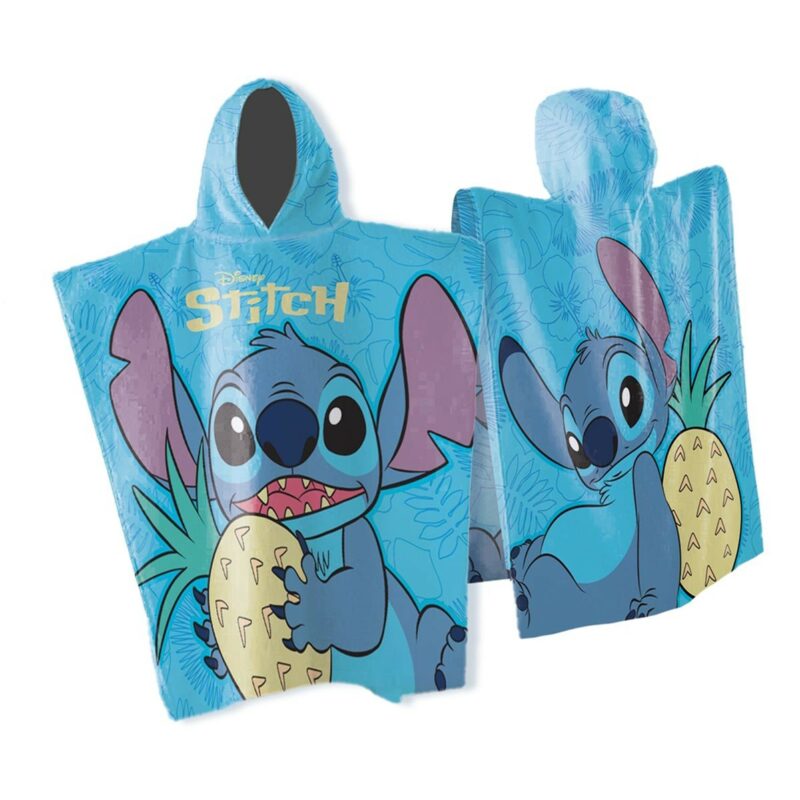 Πόντσο Θαλάσσης Quick Dry Disney Home Lilo & Stitch 539 50X100 Sky Blue 100% Microfiber 5406586