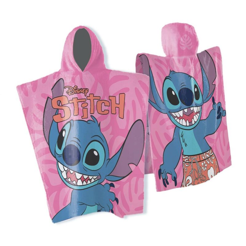 Πόντσο Θαλάσσης Quick Dry Disney Home Lilo & Stitch 556 50X100 Pink 100% Microfiber 5406546