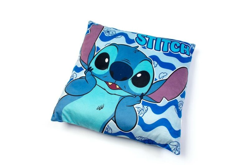 Βελούδινο Μαξιλάρι Disney Home Stitch 09 38X38 Blue 100% Velboa 5623289