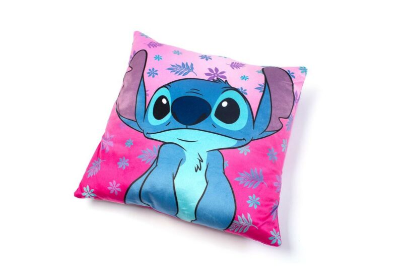 Βελούδινο Μαξιλάρι Disney Home Stitch 74 38X38 Fuchsia-Pink 100% Velboa 5623280