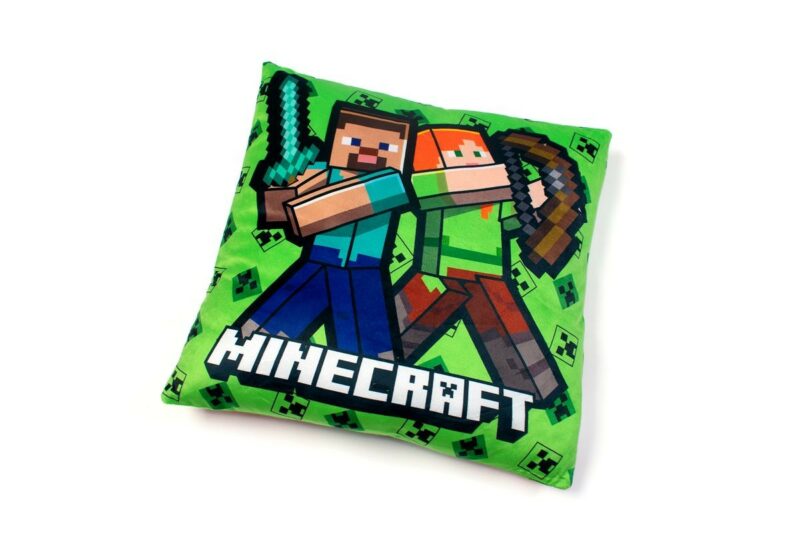 Βελούδινο Μαξιλάρι Mojang Minecraft 12 38X38 Light Green 100% Velboa 5623283