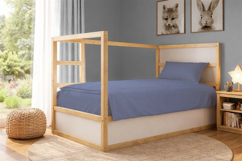 Κουβέρτα Πικέ Μονόχρωμη 325 gr/m² 165×270 Classic Blue 100% Cotton 5629163