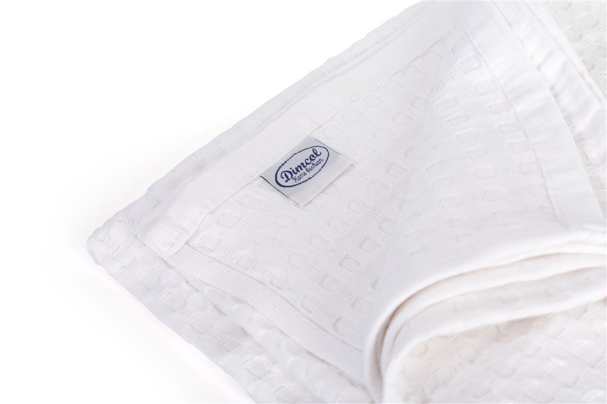 Κουβέρτα Πικέ bebe Μονόχρωμη 325 gr/m² 85x110 White 100% Cotton
