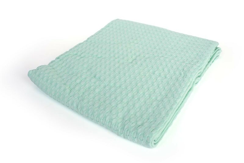 Κουβέρτα Πικέ bebe Μονόχρωμη 325 gr/m² 85×110 Mint 100% Cotton 5629133