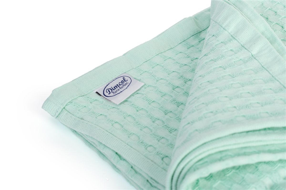 Κουβέρτα Πικέ Μονόχρωμη 325 gr/m² 225x270 Mint 100% Cotton