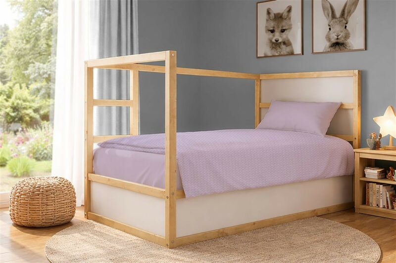 Κουβέρτα Πικέ Μονόχρωμη 325 gr/m² 165×270 Pastel Lilac 100% Cotton 5642397